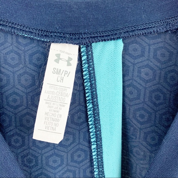 Under Armour Blue Shirt with Open Lower Ba… - Picture 2 of 7